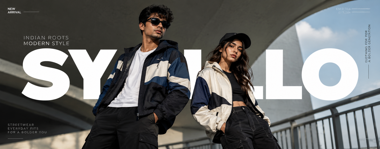 SYLLO_ Indian Streetwear in Concrete Light